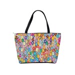 Floral Flowers Classic Shoulder Handbag Back