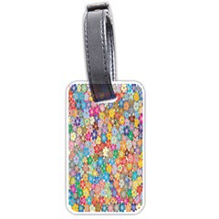 Floral Flowers Luggage Tag (one Side) by artworkshop