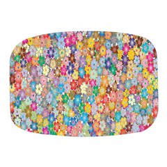 Floral Flowers Mini Square Pill Box by artworkshop