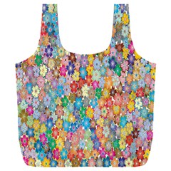 Floral Flowers Full Print Recycle Bag (xxxl)