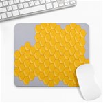 Hexagons Yellow Honeycomb Hive Bee Hive Pattern Large Mousepads Front