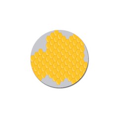 Hexagons Yellow Honeycomb Hive Bee Hive Pattern Golf Ball Marker (4 Pack) by artworkshop