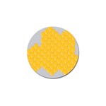 Hexagons Yellow Honeycomb Hive Bee Hive Pattern Golf Ball Marker (10 pack) Front