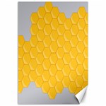 Hexagons Yellow Honeycomb Hive Bee Hive Pattern Canvas 12  x 18  11.88 x17.36  Canvas - 1