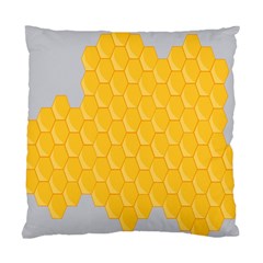 Hexagons Yellow Honeycomb Hive Bee Hive Pattern Standard Cushion Case (two Sides)