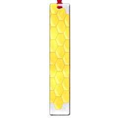 Hexagons Yellow Honeycomb Hive Bee Hive Pattern Large Book Marks by artworkshop