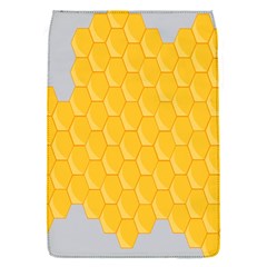 Hexagons Yellow Honeycomb Hive Bee Hive Pattern Removable Flap Cover (s) by artworkshop