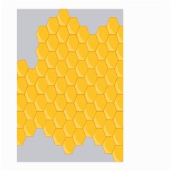 Hexagons Yellow Honeycomb Hive Bee Hive Pattern Small Garden Flag (two Sides) by artworkshop