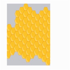 Hexagons Yellow Honeycomb Hive Bee Hive Pattern Large Garden Flag (two Sides) by artworkshop