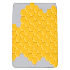 Hexagons Yellow Honeycomb Hive Bee Hive Pattern Removable Flap Cover (l) by artworkshop