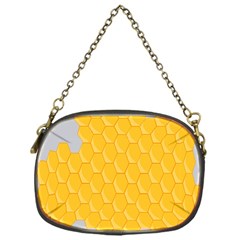 Hexagons Yellow Honeycomb Hive Bee Hive Pattern Chain Purse (one Side) by artworkshop