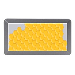 Hexagons Yellow Honeycomb Hive Bee Hive Pattern Memory Card Reader (mini) by artworkshop