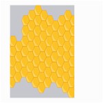 Hexagons Yellow Honeycomb Hive Bee Hive Pattern Small Garden Flag (Two Sides) Front