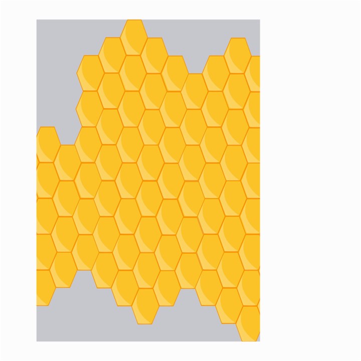 Hexagons Yellow Honeycomb Hive Bee Hive Pattern Small Garden Flag (Two Sides)