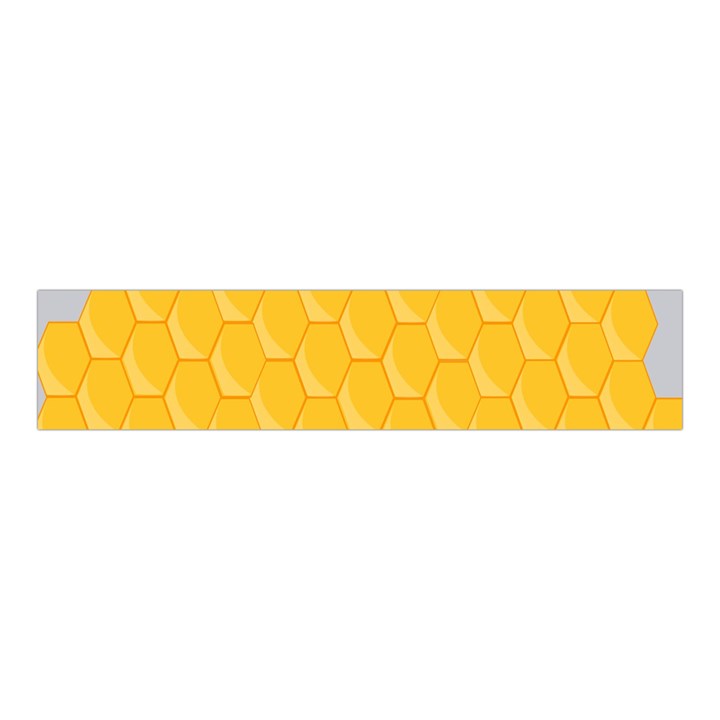 Hexagons Yellow Honeycomb Hive Bee Hive Pattern Velvet Scrunchie