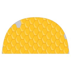 Hexagons Yellow Honeycomb Hive Bee Hive Pattern Anti Scalding Pot Cap by artworkshop