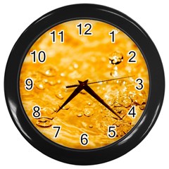 Water Wall Clock (black) by artworkshop