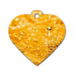 Water Dog Tag Heart (two Sides)