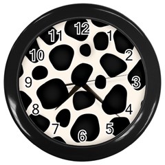 Texture Design Wallpaperpublic Wall Clock (black) by artworkshop