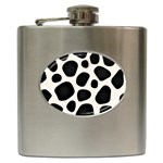 Texture Design Wallpaperpublic Hip Flask (6 oz) Front