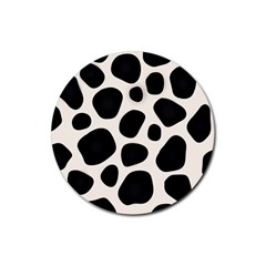 Texture Design Wallpaperpublic Rubber Round Coaster (4 Pack) by artworkshop