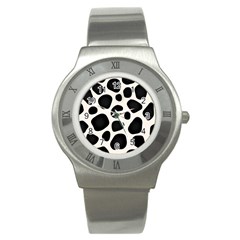 Texture Design Wallpaperpublic Stainless Steel Watch by artworkshop