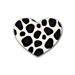 Texture Design Wallpaperpublic Rubber Heart Coaster (4 Pack)