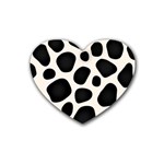 Texture Design Wallpaperpublic Rubber Heart Coaster (4 pack) Front