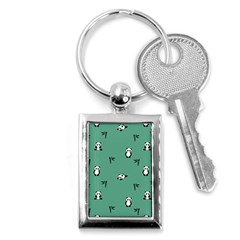 Pandas Pattern Key Chain (rectangle) by artworkshop