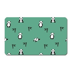 Pandas Pattern Magnet (rectangular) by artworkshop