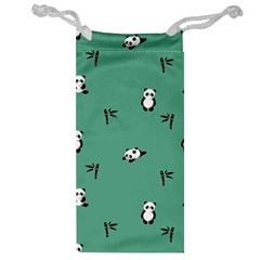 Pandas Pattern Jewelry Bag by artworkshop