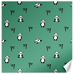 Pandas Pattern Canvas 20  X 20  by artworkshop