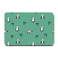 Pandas Pattern Small Doormat  by artworkshop