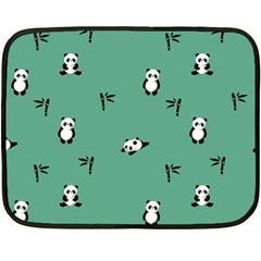 Pandas Pattern Fleece Blanket (mini) by artworkshop