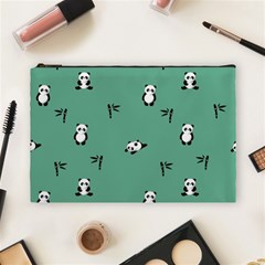 Pandas Pattern Cosmetic Bag (large) by artworkshop