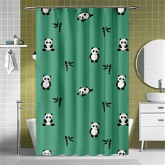 Pandas Pattern Shower Curtain 48  X 72  (small)  by artworkshop