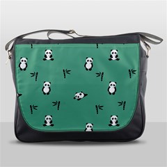 Pandas Pattern Messenger Bag by artworkshop