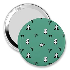 Pandas Pattern 3  Handbag Mirrors by artworkshop