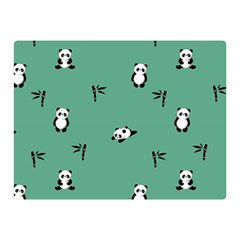 Pandas Pattern Double Sided Flano Blanket (mini)  by artworkshop