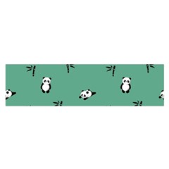 Pandas Pattern Oblong Satin Scarf (16  X 60 ) by artworkshop