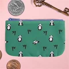 Pandas Pattern Large Coin Purse by artworkshop