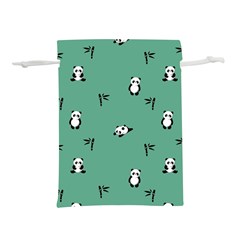 Pandas Pattern Lightweight Drawstring Pouch (l) by artworkshop