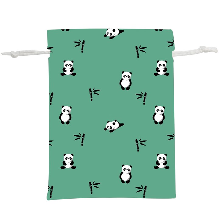 Pandas Pattern  Lightweight Drawstring Pouch (XL)