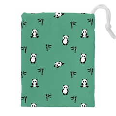 Pandas Pattern Drawstring Pouch (5xl) by artworkshop