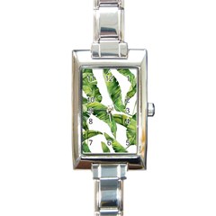 Sheets Tropical Plant Palm Summer Exotic Rectangle Italian Charm Watch by artworkshop