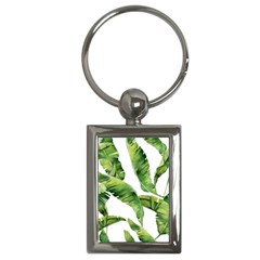 Sheets Tropical Plant Palm Summer Exotic Key Chain (rectangle) by artworkshop