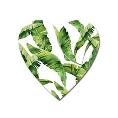 Sheets Tropical Plant Palm Summer Exotic Heart Magnet by artworkshop