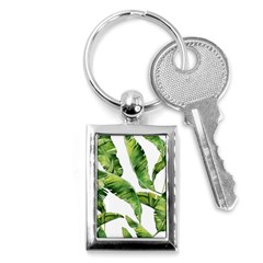 Sheets Tropical Plant Palm Summer Exotic Key Chain (rectangle) by artworkshop