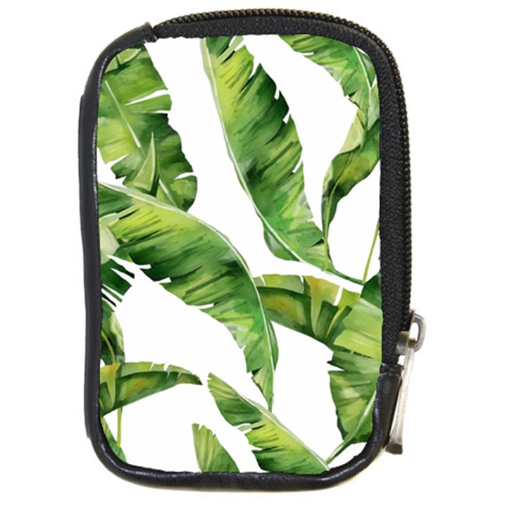 Sheets Tropical Plant Palm Summer Exotic Compact Camera Leather Case