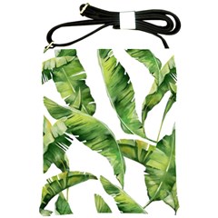 Sheets Tropical Plant Palm Summer Exotic Shoulder Sling Bag by artworkshop